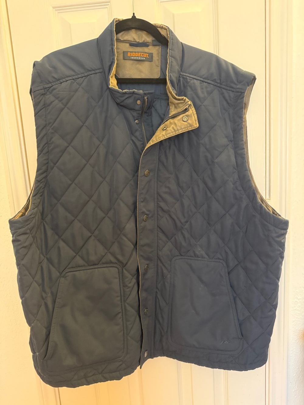 Quilted Men's Blue Vest